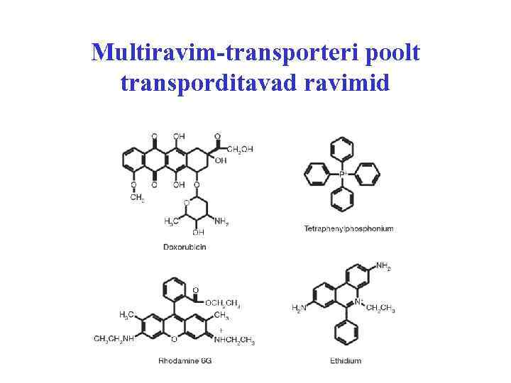 Multiravim-transporteri poolt transporditavad ravimid 