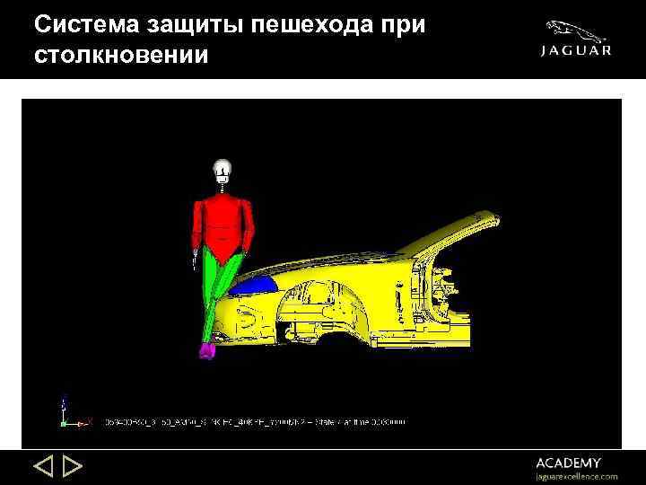 Система защиты пешехода при столкновении 