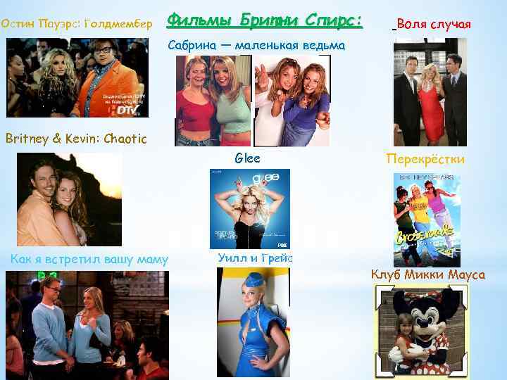 Остин Пауэрс: Голдмембер Фильмы Бритни Спирс: Воля случая Сабрина — маленькая ведьма Britney &