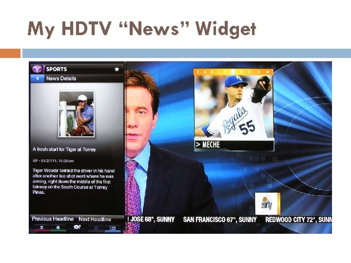 My HDTV “News” Widget 