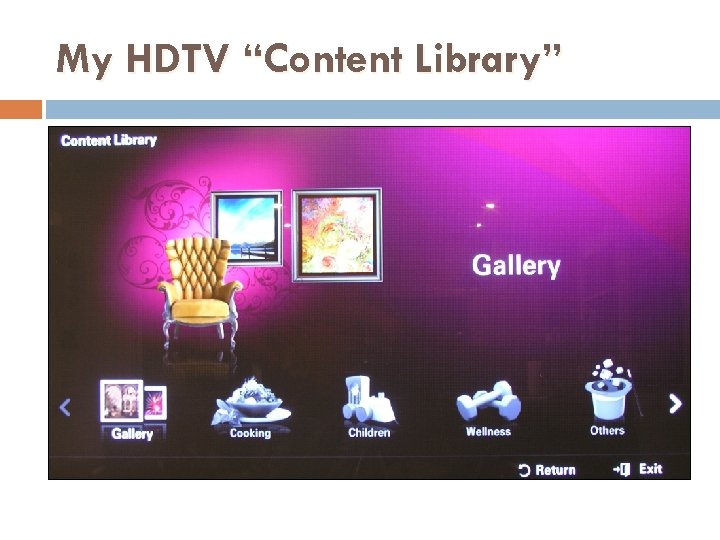 My HDTV “Content Library” 