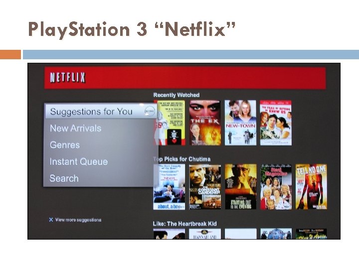 Play. Station 3 “Netflix” 