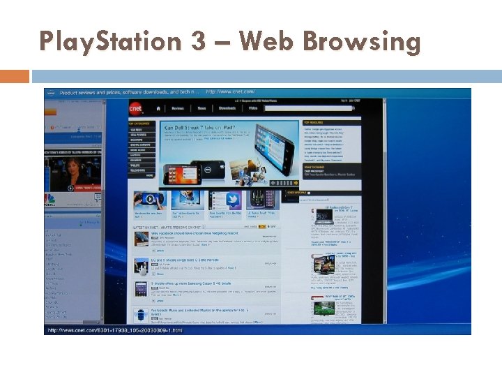 Play. Station 3 – Web Browsing 