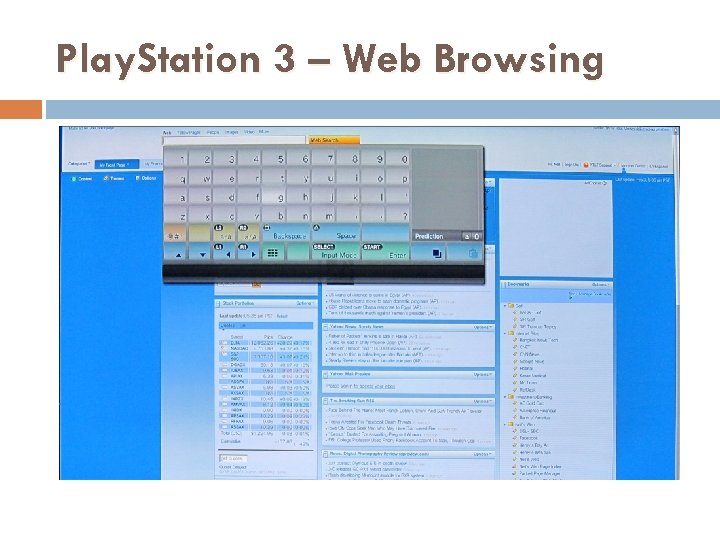 Play. Station 3 – Web Browsing 