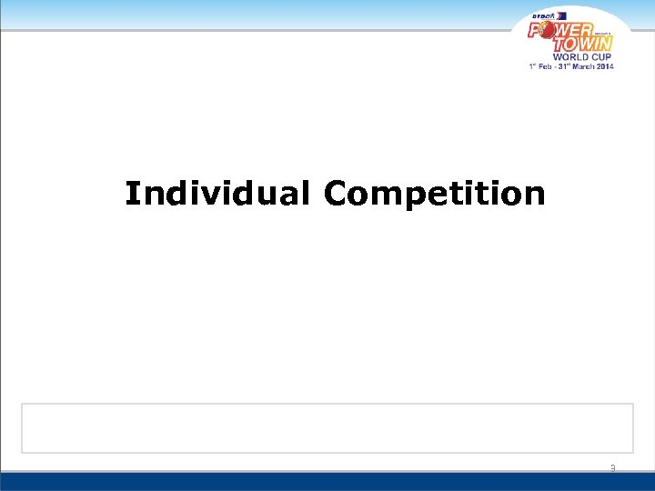 Individual Competition 3 