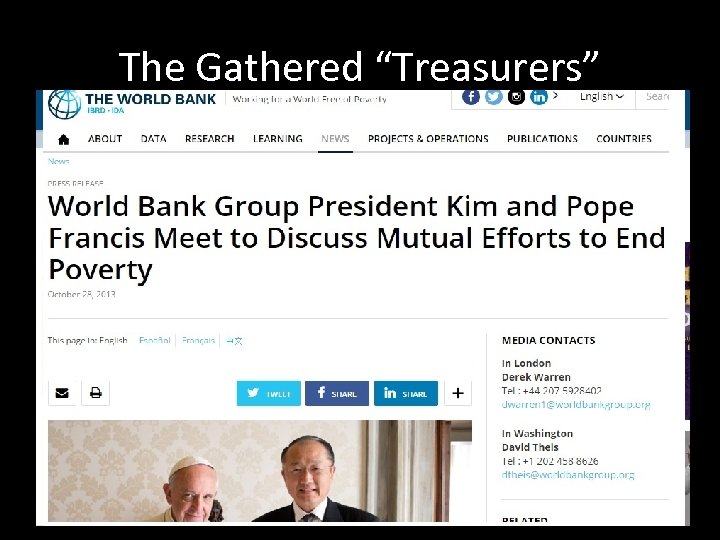 The Gathered “Treasurers” 