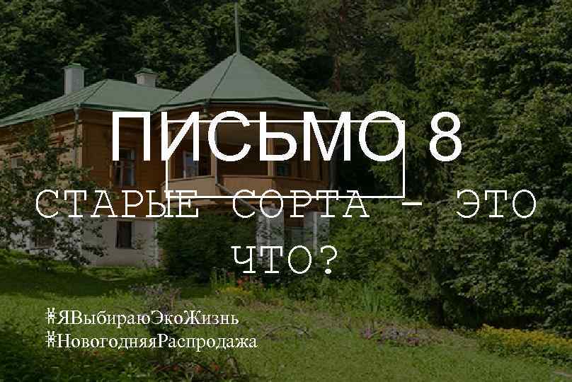 ПИСЬМО 8 СТАРЫЕ СОРТА - ЭТО ЧТО? #ЯВыбираю. Эко. Жизнь #Новогодняя. Распродажа 