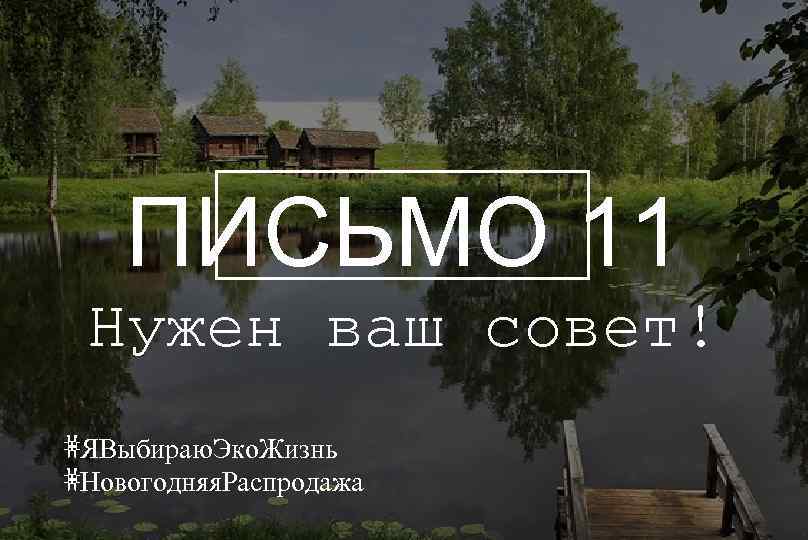 ПИСЬМО 11 Нужен ваш совет! #ЯВыбираю. Эко. Жизнь #Новогодняя. Распродажа 