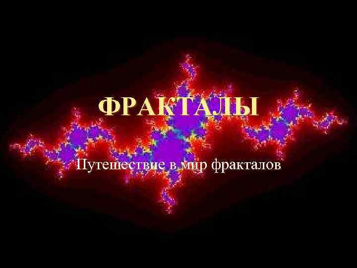 ФРАКТАЛЫ Путешествие в мир фракталов 