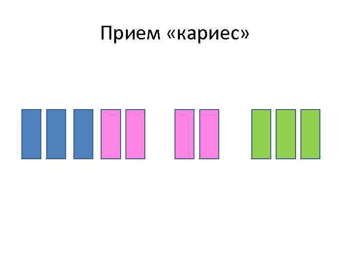 Прием «кариес» 