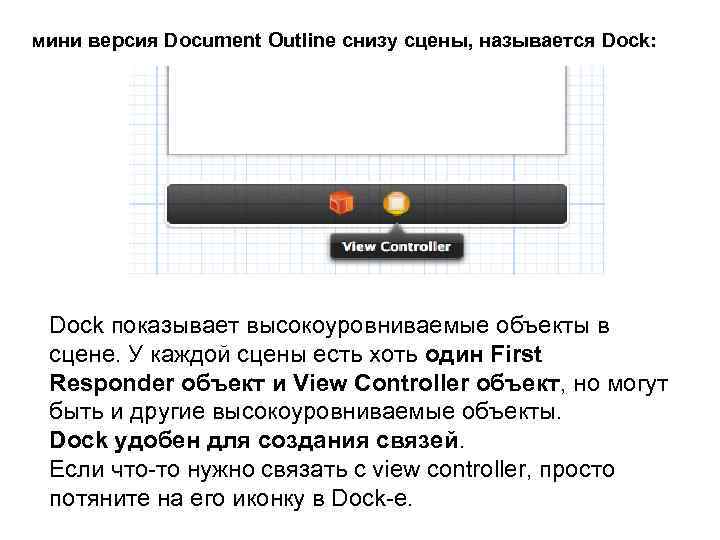 мини версия Document Outline снизу сцены, называется Dock: Dock показывает высокоуровниваемые объекты в сцене.