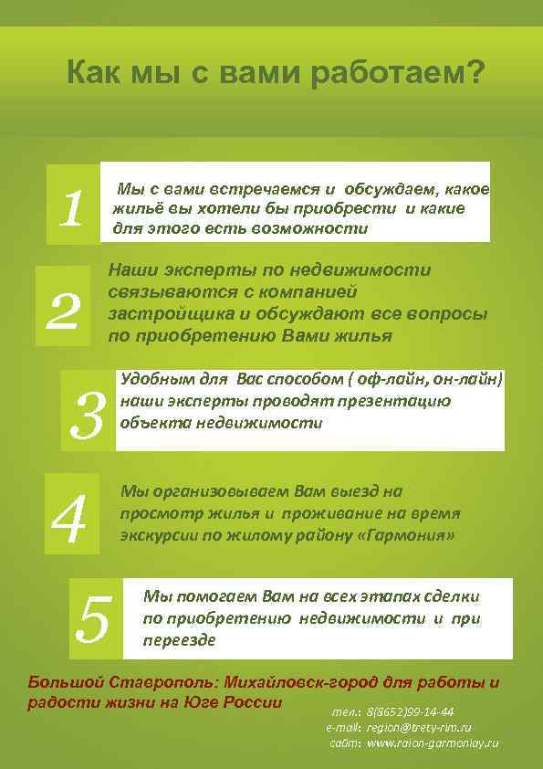 Как мы с вами работаем? 1 2 3 Мы с вами встречаемся и обсуждаем,