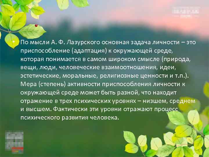 Задачи личности. Уровни развития личности Лазурского. Концепция личности а.ф. Лазурского. Признаки характеризующие.