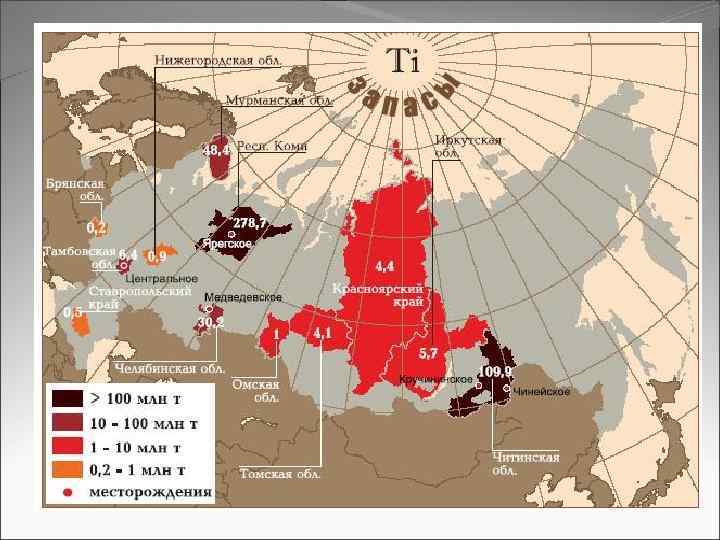 Реферат: Промышленные типы месторождений титана