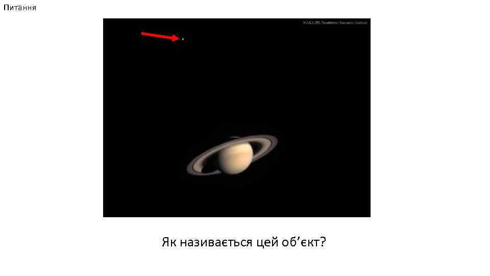 Питання Як називається цей об’єкт? 