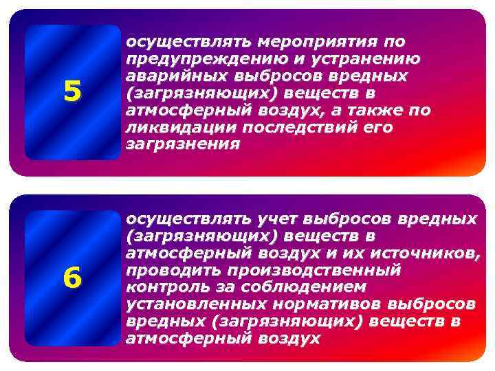 План мероприятий по снижению выбросов загрязняющих веществ в атмосферу