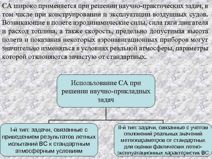 СА широко применяется при решении научно-практических задач, в том числе при конструировании и эксплуатации