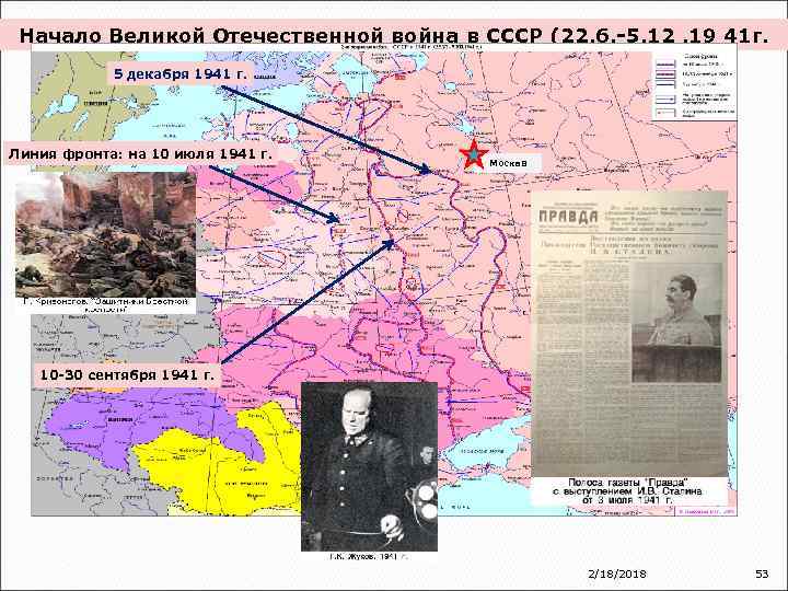 Начало Великой Отечественной война в СССР (22. 6. -5. 12. 19 41 г. 5