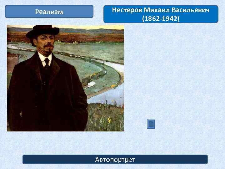 Реализм Нестеров Михаил Васильевич (1862 -1942) Автопортрет 