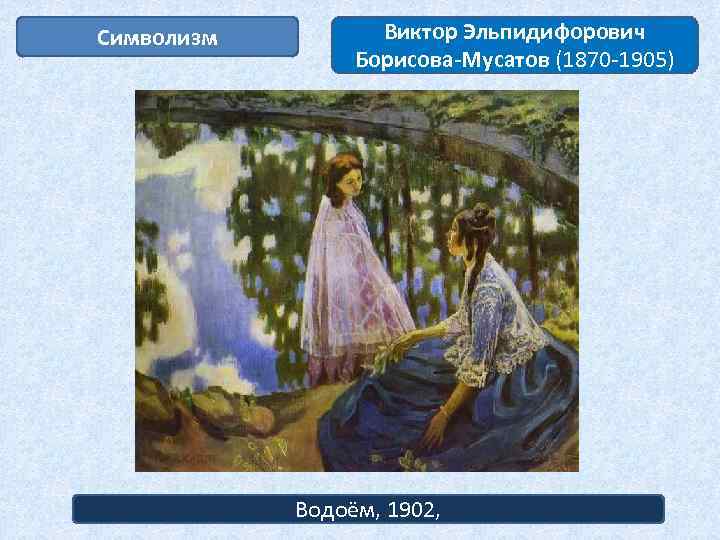 Символизм Виктор Эльпидифорович Борисова-Мусатов (1870 -1905) Водоём, 1902, 