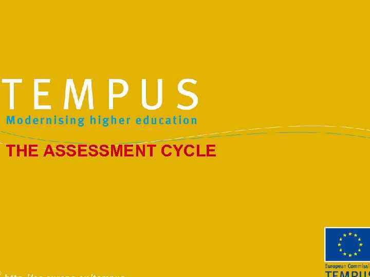 THE ASSESSMENT CYCLE 