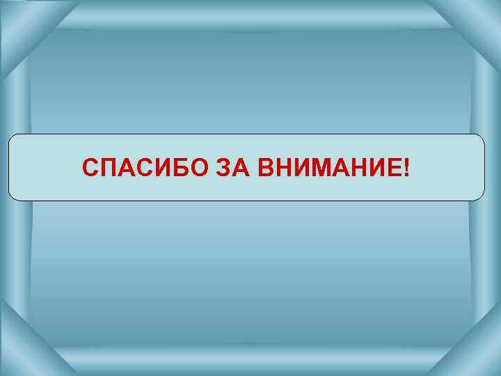 СПАСИБО ЗА ВНИМАНИЕ! 