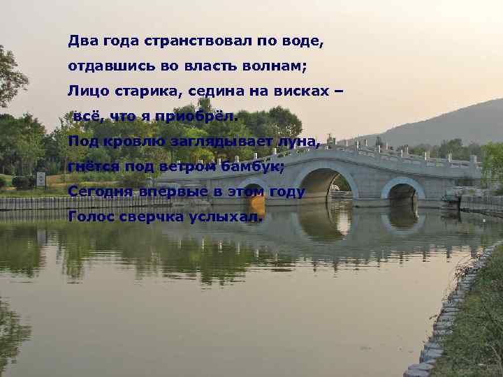 Два года странствовал по воде, отдавшись во власть волнам; Лицо старика, седина на висках