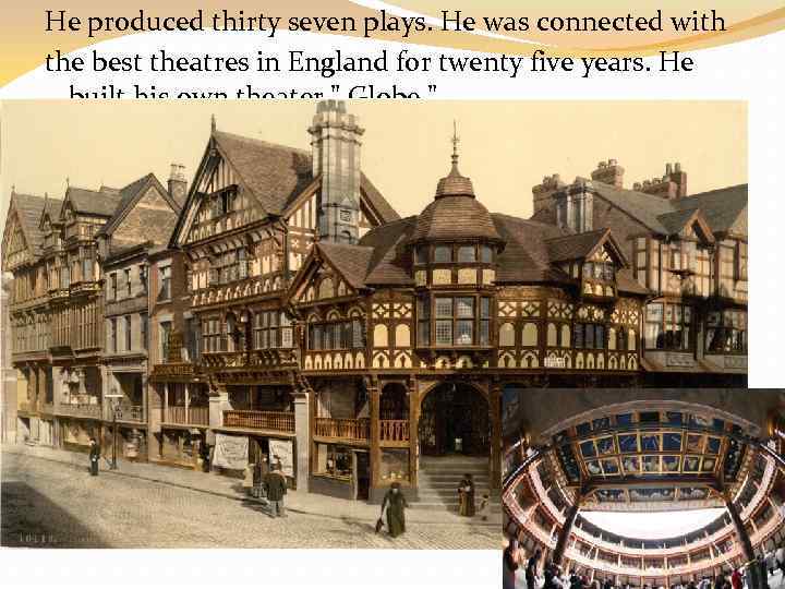 He produced thirty seven plays. He was connected with the best theatres in England