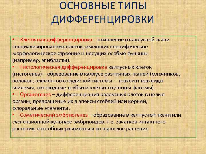 Функции особей. Типы дифференцировки. Типы дифференцировки клеток. Дедифференцировка. Дедифференцировка клеток это.