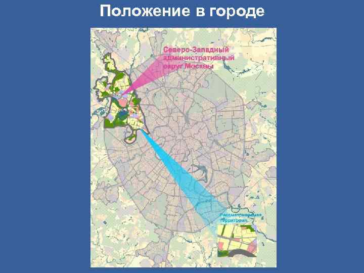 Положение в городе 