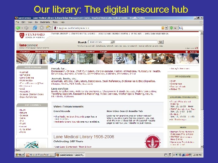 Our library: The digital resource hub 