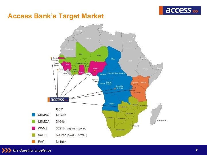 Access Bank’s Target Market The Quest for Excellence 7 7 