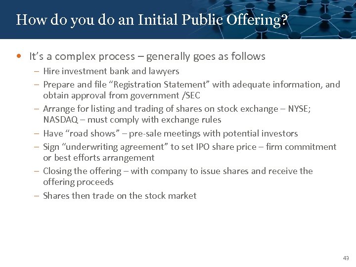 Click to edit Master title Public How do you do an Initial style Offering?