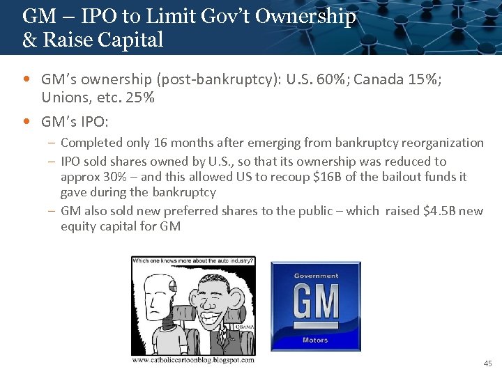 GM – IPO to Limit Gov’t Ownership Click to edit Master title style &