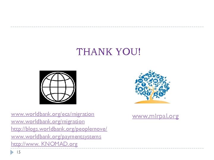THANK YOU! www. worldbank. org/eca/migration www. worldbank. org/migration http: //blogs. worldbank. org/peoplemove/ www. worldbank.