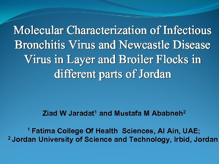 Molecular Characterization of Infectious Bronchitis Virus and Newcastle Disease Virus in Layer and Broiler