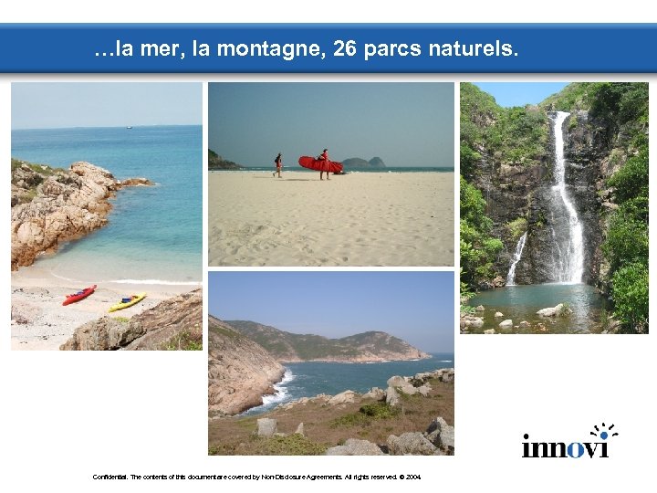 …la mer, la montagne, 26 parcs naturels. Confidential. The contents of this document are