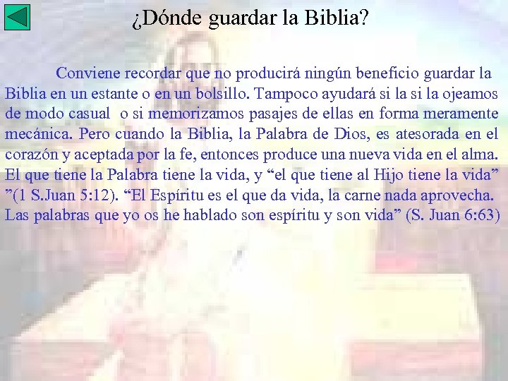 ¿Dónde guardar la Biblia? Conviene recordar que no producirá ningún beneficio guardar la Biblia