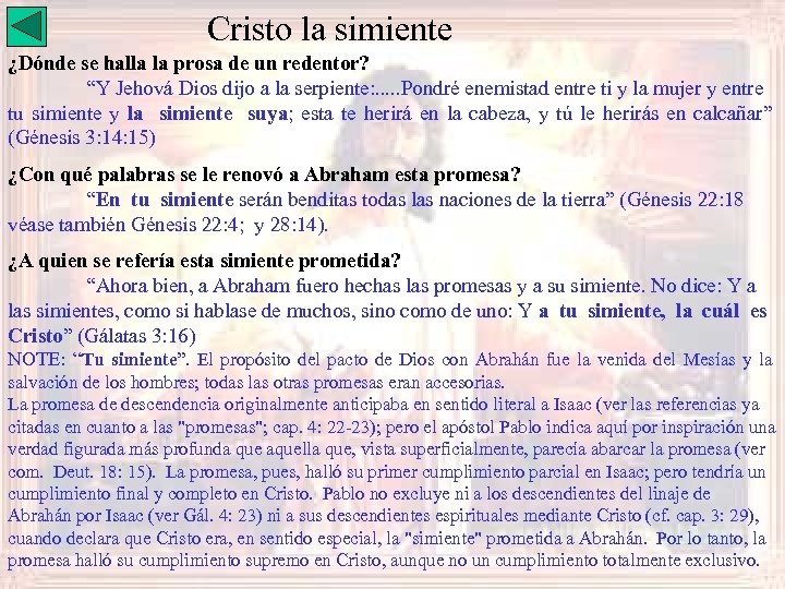 Cristo la simiente ¿Dónde se halla la prosa de un redentor? “Y Jehová Dios