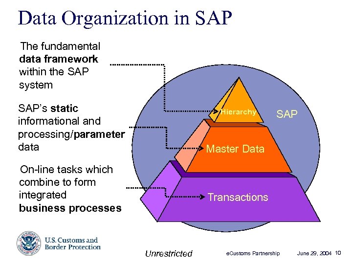 Data Organization in SAP The fundamental data framework within the SAP system SAP’s static