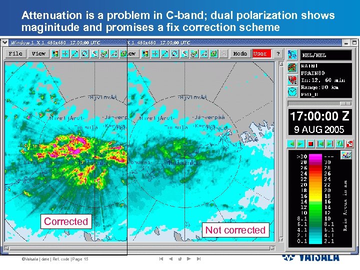 Attenuation is a problem in C-band; dual polarization shows maginitude and promises a fix