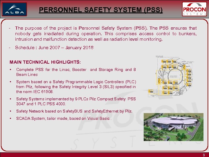 PERSONNEL SAFETY SYSTEM (PSS) - The purpose of the project is Personnel Safety System