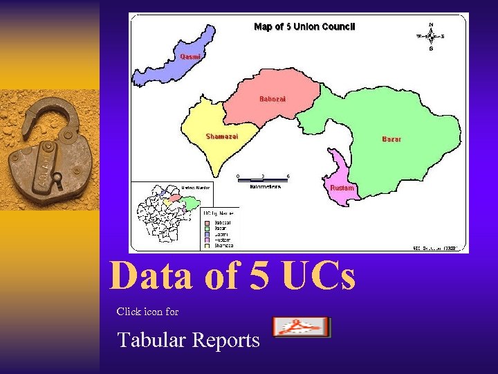 Data of 5 UCs Click icon for Tabular Reports 
