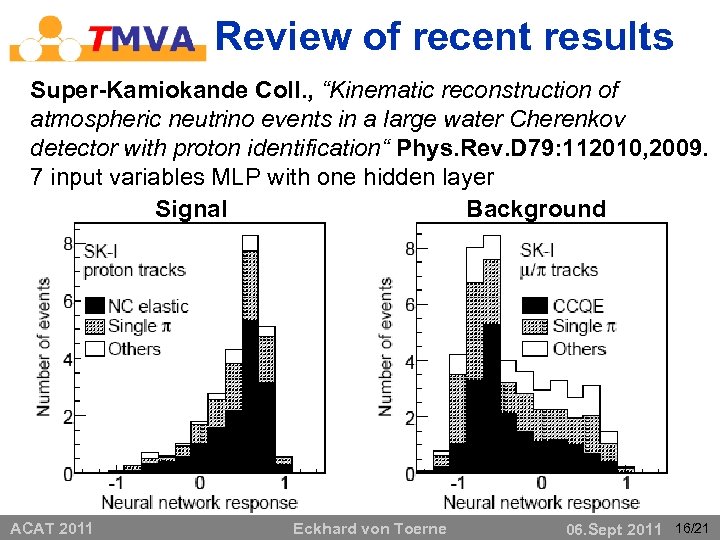 Review of recent results Super-Kamiokande Coll. , “Kinematic reconstruction of atmospheric neutrino events in