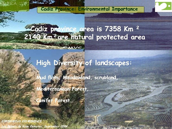 Cadiz Province: Environmental Importance Cadiz province area is 7358 Km 2 2140 Km 2