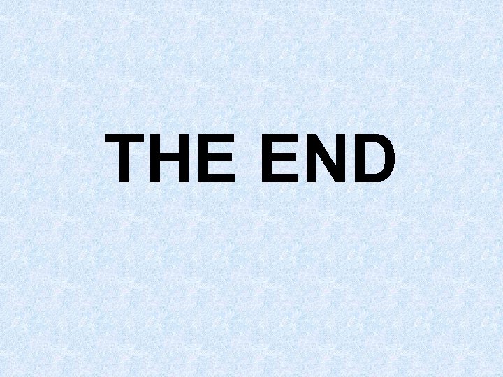 THE END 