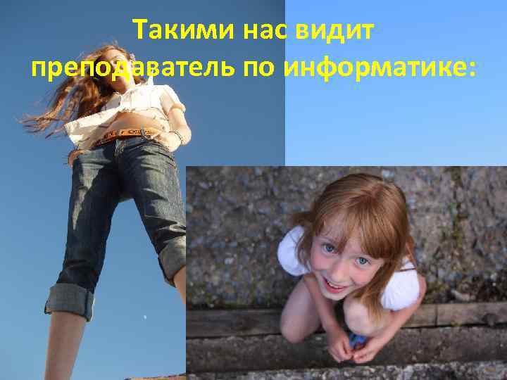 Такими нас видит преподаватель по информатике: 