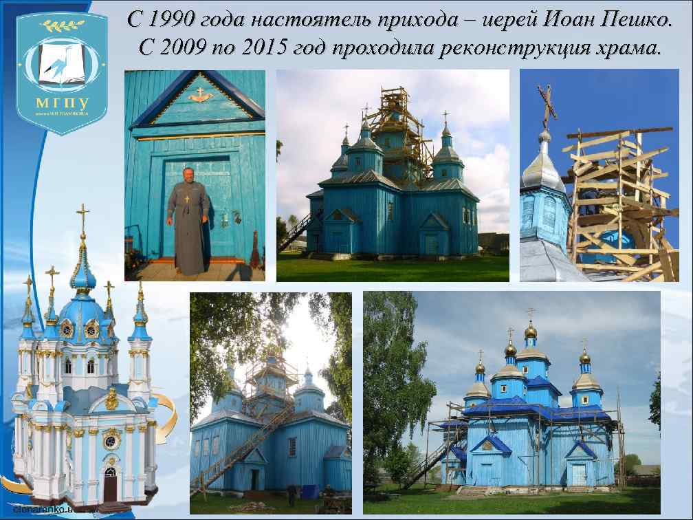 С 1990 года настоятель прихода – иерей Иоан Пешко. С 2009 по 2015 год