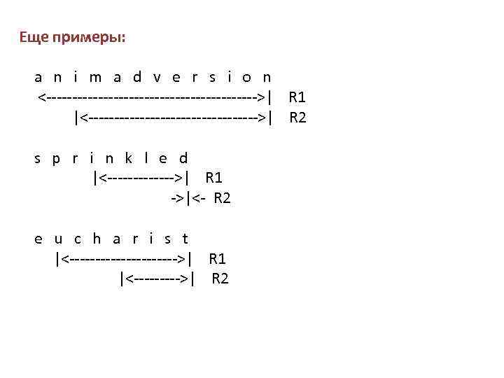 Еще примеры: a n i m a d v e r s i o