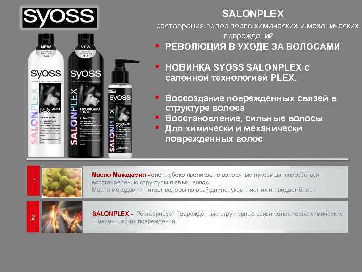 SALONPLEX реставрация волос после химических и механических повреждений § РЕВОЛЮЦИЯ В УХОДЕ ЗА ВОЛОСАМИ